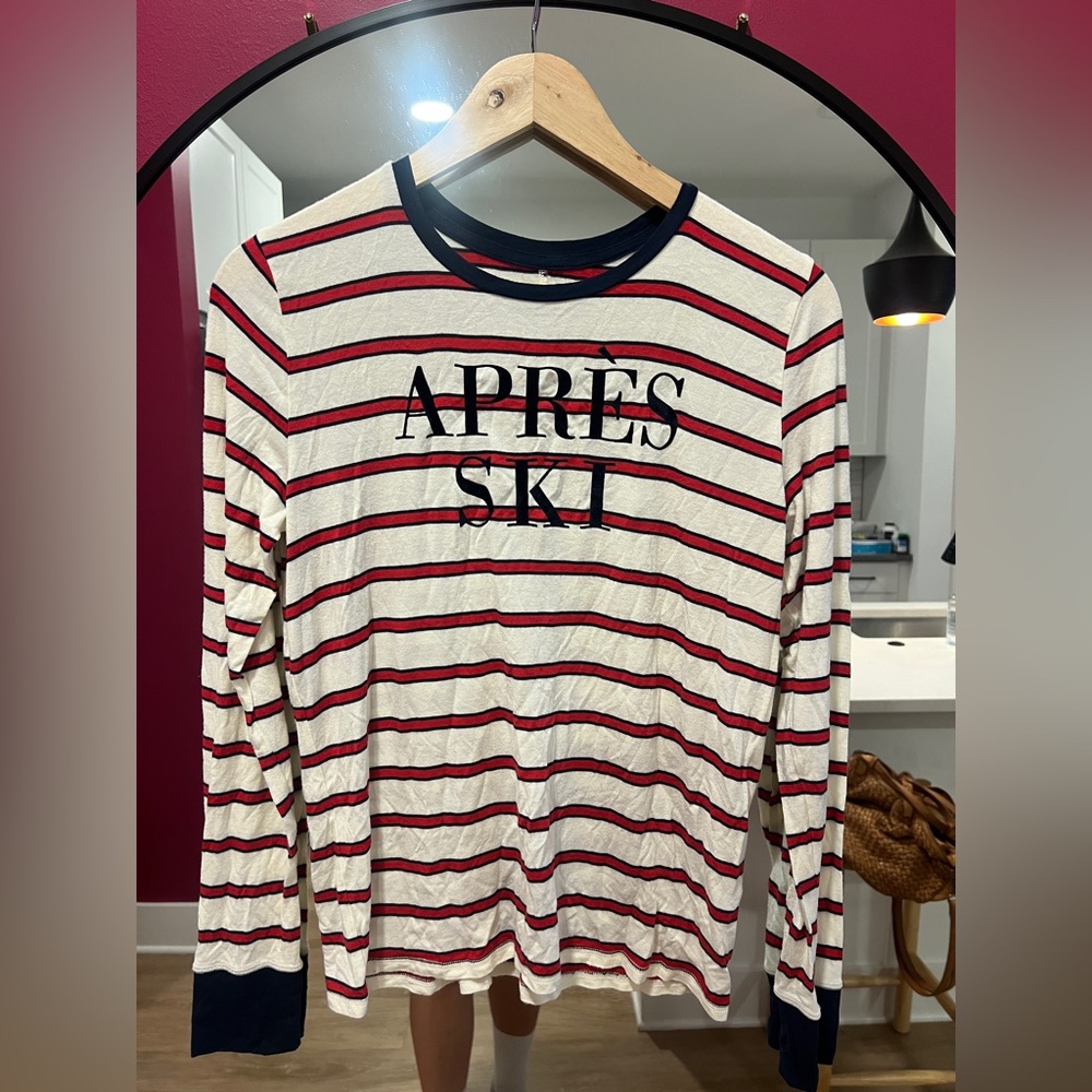 Vintage Abercrombie & Fitch Red and White Striped Top